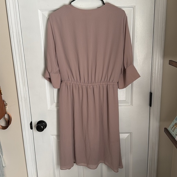 H&M Dusty Muave Dress-Size Medium - Picture 2 of 3